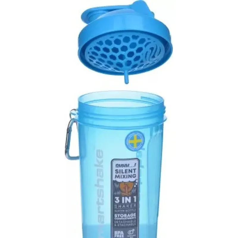 Шейкер спортивний Smartshake Slim 500ml Neon Blue