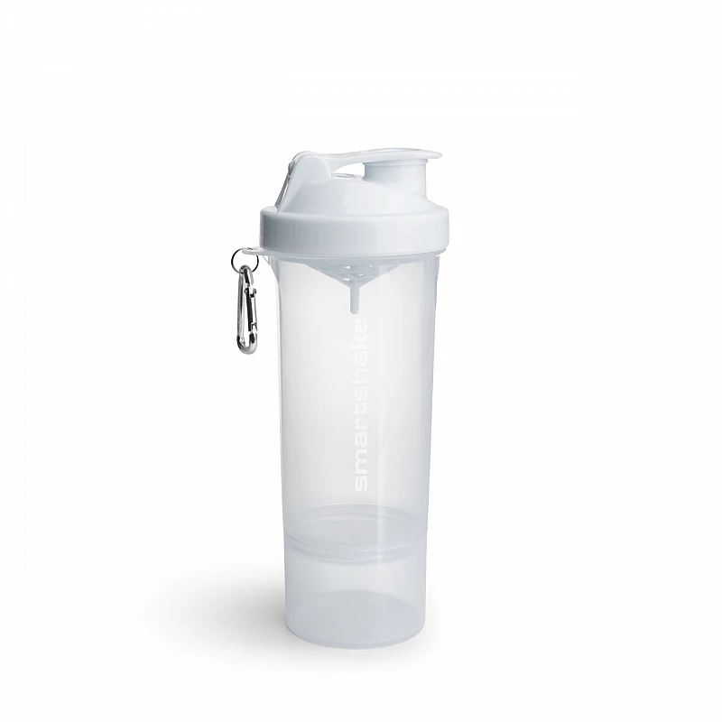 Шейкер спортивний Smartshake Slim 500ml Pure White