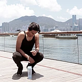 Шейкер спортивний Smartshake Slim 500ml Pure White
