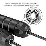Скакалка швидкісна з протиковзкими ручками 4yourhealth Premium Skip Rope 3m на підшипниках з обтяжувачами 0156