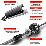 Скакалка швидкісна з протиковзкими ручками 4yourhealth Premium Skip Rope 3m на підшипниках з обтяжувачами 0156