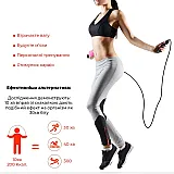 Скакалка швидкісна 4yourhealth Jump Rope Premium 3м металева на підшипниках 0217 Чорна