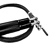 Скакалка швидкісна 4yourhealth Jump Rope Premium 3м металева на підшипниках 0217 Чорна