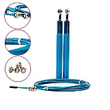 Скакалка швидкісна 4yourhealth Jump Rope Premium 3м металева на підшипниках 0200 Блакитна