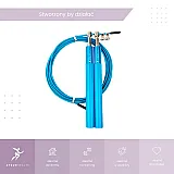 Скакалка швидкісна 4yourhealth Jump Rope Premium 3м металева на підшипниках 0200 Блакитна