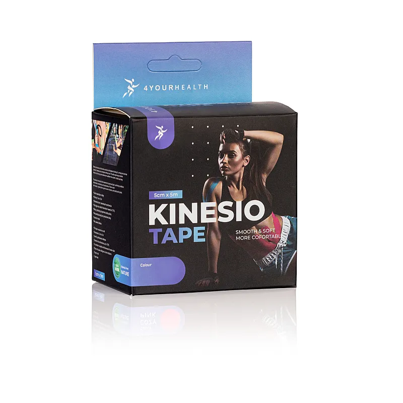 Кінезіологічний тейп 4yourhealth Kinesio Tape 5cm*5m Білий