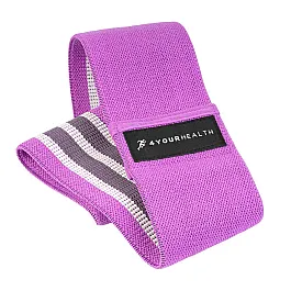 Резинка для фітнесу тканева 4yourhealth Fitness Band Heavy 37 kg. Фіолетова