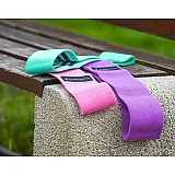 Резинка для фітнесу тканева 4yourhealth Fitness Band Heavy 37 kg. Фіолетова