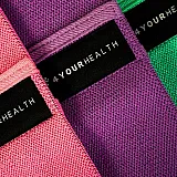 Резинка для фітнесу тканева 4yourhealth Fitness Band Heavy 37 kg. Фіолетова