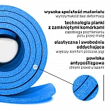 Килимок для йоги та фітнесу + чохол 4yourhealth Fitness Yoga Mat 0101 (180*61*1см) Синій