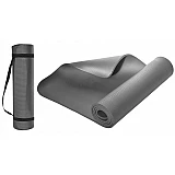 Килимок для йоги та фітнесу + чохол 4yourhealth Fitness Yoga Mat 0118 (180*61*1см) Сірий