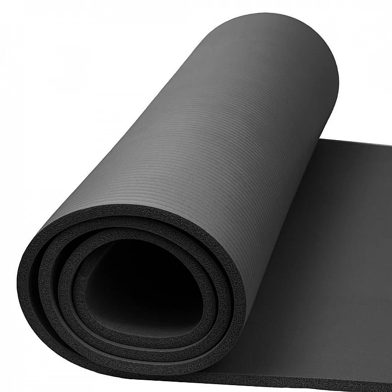 Килимок для йоги та фітнесу + чохол 4yourhealth Fitness Yoga Mat 0118 (180*61*1см) Сірий
