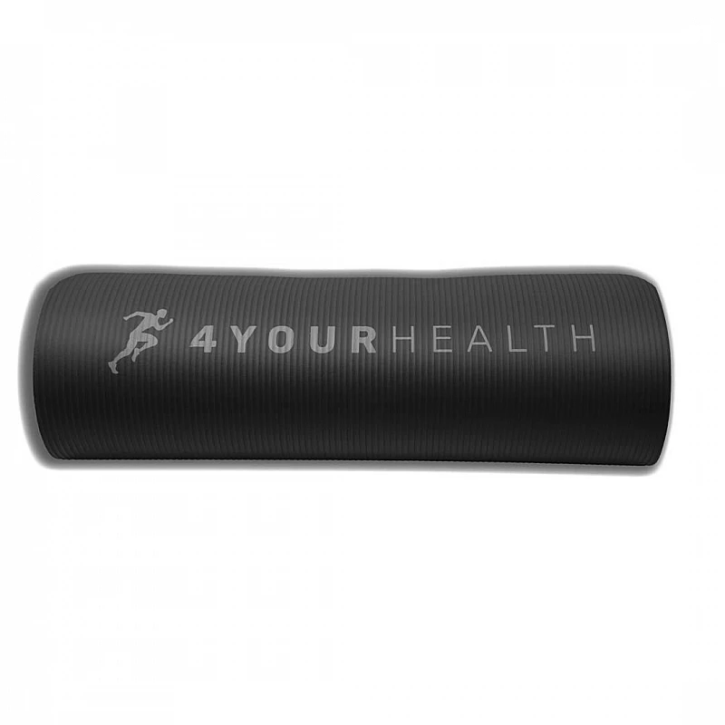 Килимок для йоги та фітнесу + чохол 4yourhealth Fitness Yoga Mat 0118 (180*61*1см) Сірий