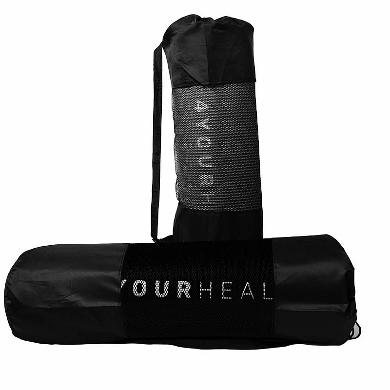 Килимок для йоги та фітнесу + чохол 4yourhealth Fitness Yoga Mat 0118 (180*61*1см) Сірий