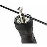 Скакалка швидкісна 4yourhealth Cross Weighted Rope 2.5m. на підшипниках, регульована 1146 Чорна
