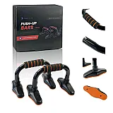 Опори для віджимання від підлоги 4yourhealth 1054 Push-Up Bars Premium Stell Black
