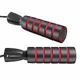 Скакалка швидкісна з протиковзкими ручками 4yourhealth 2.5m. Premium Jump Rope 2471 Чорно-червона