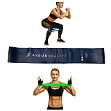 Фітнес резика 4yourhealth Mini Band Level 2 (3-5кг.) синя