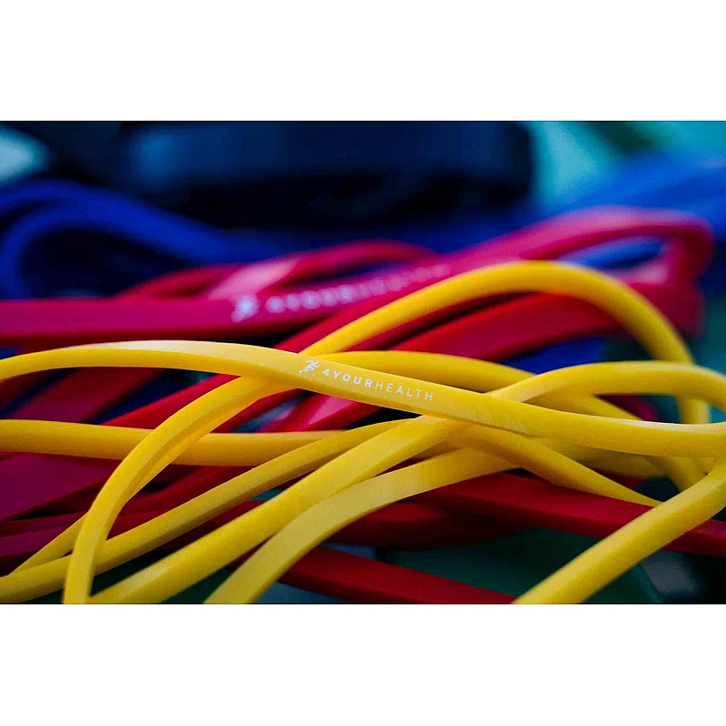 Гумова петля для тренувань 4yourhealth Power Band Level 1 (2-6кг.) жовта (0897)