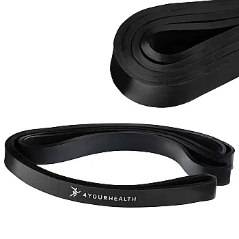 Гумова петля для тренувань 4yourhealth Power Band Level 3 (12-30кг.) чорна (0910)