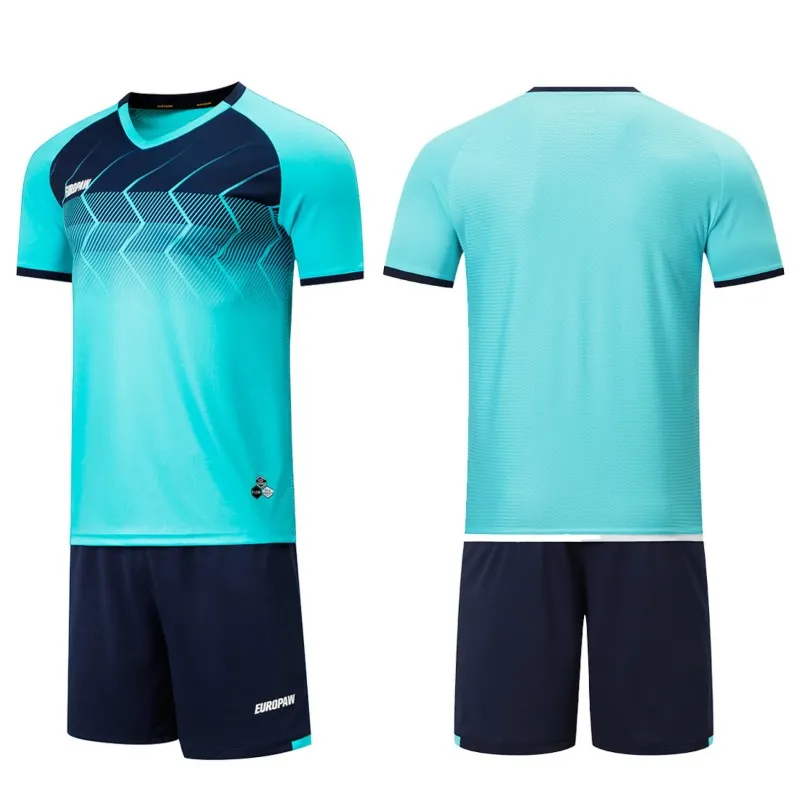 Футбольная форма Europaw 029 SLAVA бирюзовый-темносиний [XL]