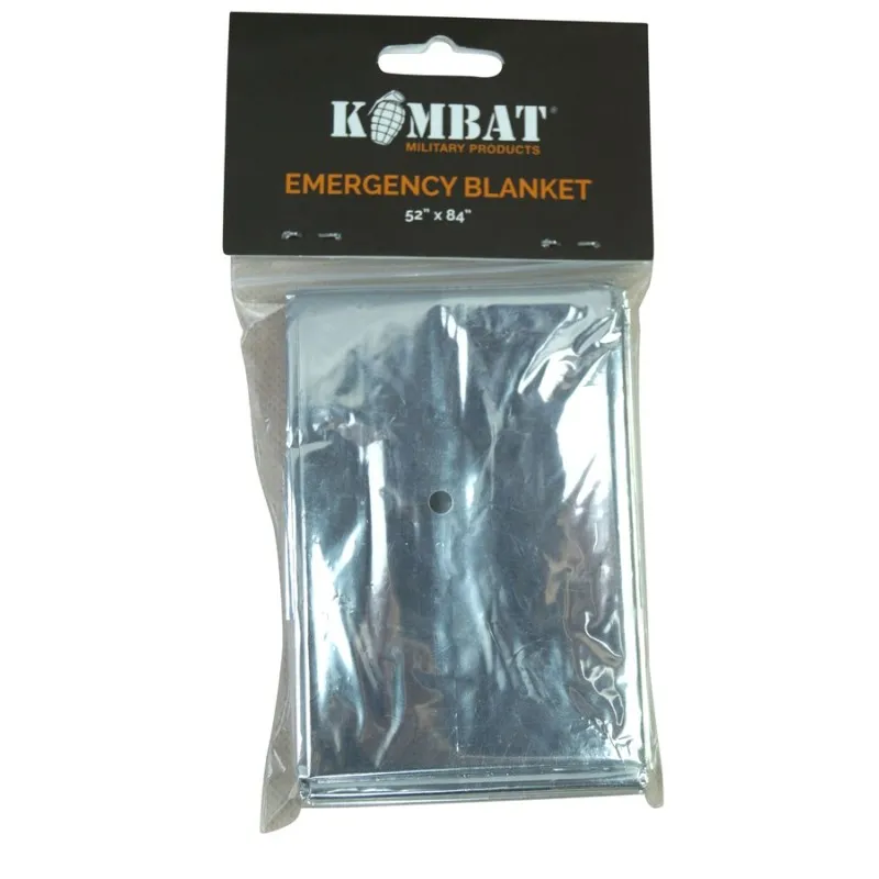 Ковдра з фольги KOMBAT UK Emergency Foil Blanket