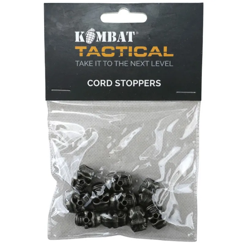 Стопери для шнурка 10шт KOMBAT UK Skull Cord Stoppers