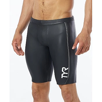 Неопренові чоловічі шорти TYR Men’s Hurricane Neo Shorts CAT 1, Чорний, S, Black/Grey