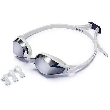 Окуляри TYR Stealth-X Mirrored Performance, Silver/White/White