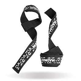 Лямки для тяги MadMax Camo Power Wrist Straps Camo/White
