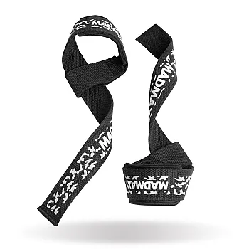 Лямки для тяги MadMax Camo Power Wrist Straps Camo/White