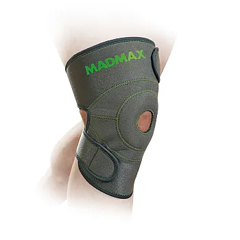 Наколінник MadMax MFA-295 Zahoprene Universal Knee Support Dark Grey/Green (1шт.)