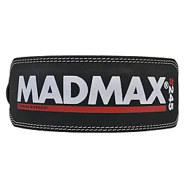 Пояс для важкої атлетики MadMax MFB-245 Full leather шкіряний Black M