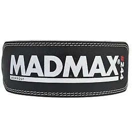 Пояс для важкої атлетики MadMax MFB-244 Sandwich шкіряний Black M