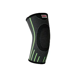 Компресійний налокітник MadMax MFA-283 3D Compressive elbow support Dark grey/Neon green (1шт.) L
