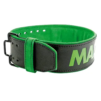 Пояс для важкої атлетики MadMax MFB-302 Quick Release Belt  шкіряний Black/Green L