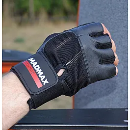 Рукавички для фітнесу MadMax MFG-269 Professional Exclusive Black S
