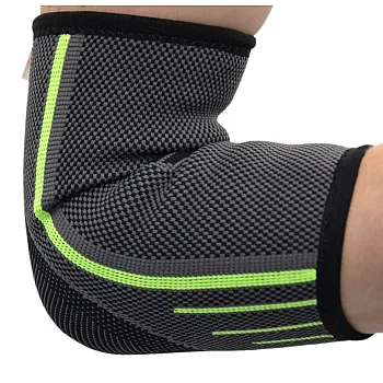 Компресійний налокітник MadMax MFA-283 3D Compressive elbow support Dark grey/Neon green S