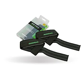 Лямки для тяги MadMax MFA-269 Non slide & slip wrist straps Black