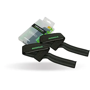 Лямки для тяги MadMax MFA-269 Non slide & slip wrist straps Black