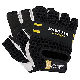 Рукавички для фітнесу Power System PS-2100 Basic EVO Black/Yellow Line XXL