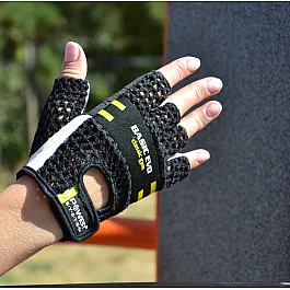 Рукавички для фітнесу Power System PS-2100 Basic EVO Black/Yellow Line XXL