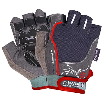 Перчатки для фитнеса и тяжелой атлетики Power System Woman’s Power PS-2570 женские Black/Red M
