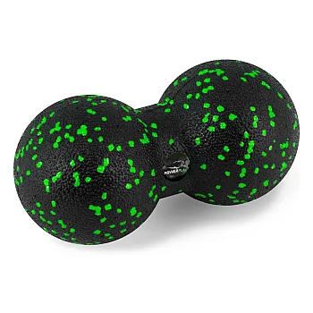 Масажний м'яч подвійний PowerPlay PP-4352 Epp foam peanut ball (d8*16cm.) Чорно/Зелений