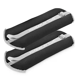 Обважнювачі-манжети для ніг та рук PowerPlay PP-4349 Ankle/Wrist Weights (2шт.*0.5 kg) (пара) Чорні