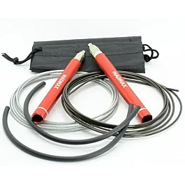 Скакалка швидкісна на підшипниках алюмінієва MadMax MFA-286 Speed jump rope Red