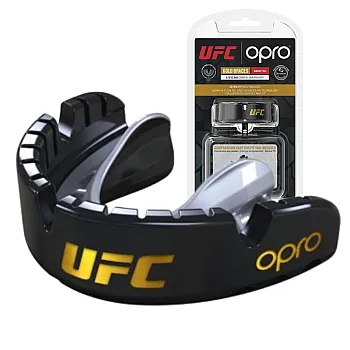 Капа OPRO Gold Braces під брекети доросла (вік 11+) Blackl/Silver(art.102518001)