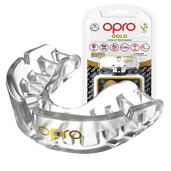 Капа OPRO Gold доросла (вік 11+)  Clear (art.102504015)