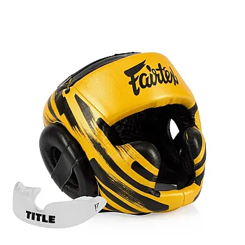 Боксерський шолом Fairtex HG16 Gold L