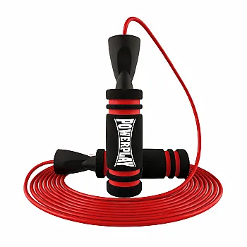Скакалка швидкісна PowerPlay 4213 Jump Rope Чорно/Червона 3м.